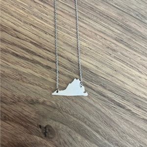 Virginia State Necklace Sterling Silver